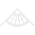 thumbnail image 2 of Ekena Millwork 48"W x 24"H x 1"P (12/12) Pitch Classic Wagon Wheel Architectural Grade PVC Gable Pediment, 2 of 5