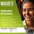 thumbnail image 4 of Maud's Organic Ethiopian Coffee (Dark Roast Coffee), 50ct. Solar Energy Produced Single Serve Fair Trade Single Origin Organic Ethiopian Coffee Pods - 100% Arabica Coffee, KCup Compatible, 4 of 7