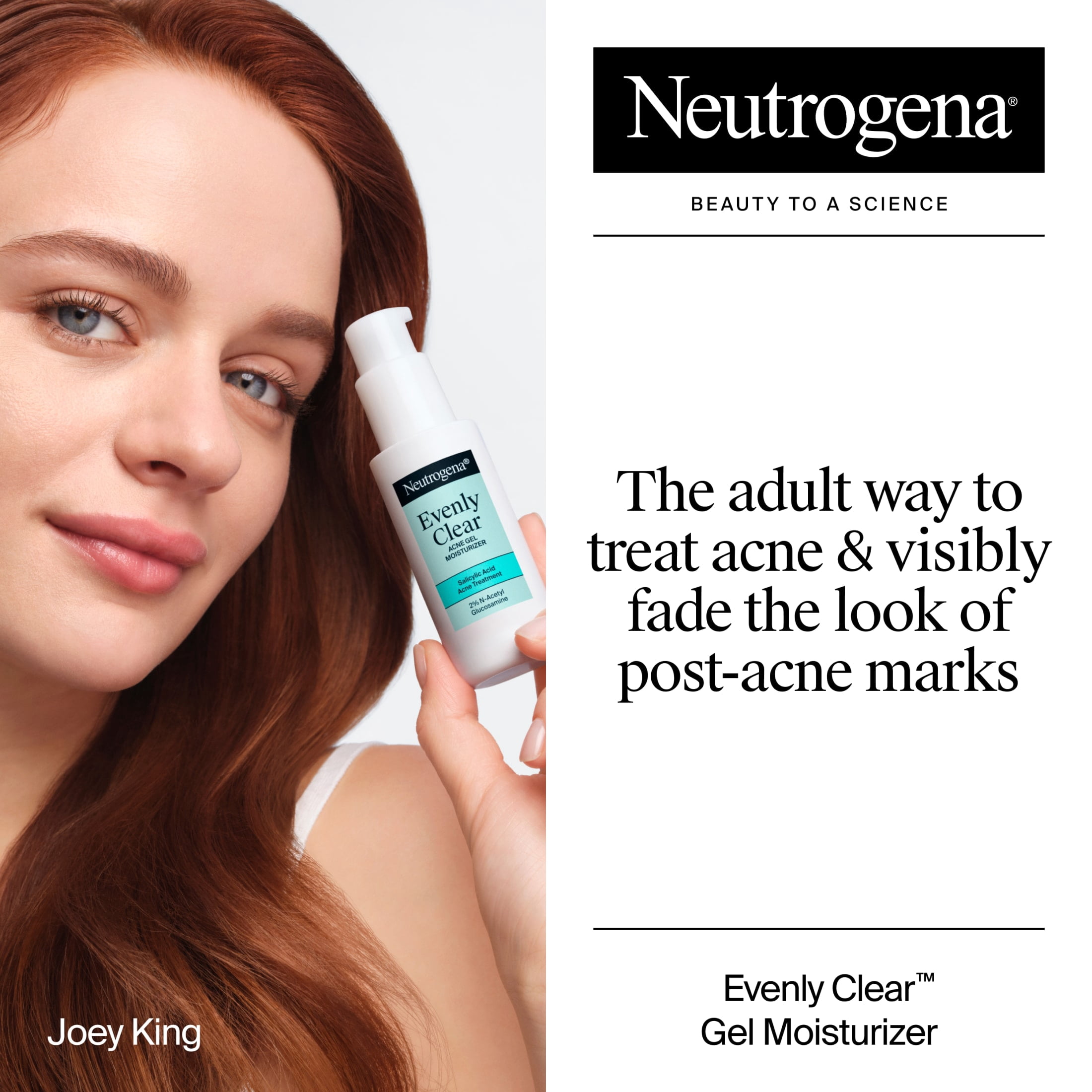Neutrogena Evenly Clear Acne Gel Moisturizer, 1.7 fl. oz