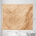 thumbnail image 1 of Southwestern Tapestry, Traces of the Birds and Insects Abandon Dessert Style Illustration, Fabric Wall Hanging Decor for Bedroom Living Room Dorm, 5 Sizes, Pastel Brown and Taupe, by Ambesonne, 1 of 1