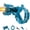 blue, variant on Thunder Jet Water Gun,Mechanical Transforming Electric Water Gun,Electric Water 𝙗laster With Strobe Lights,Long Range & Mechanical Deformation,Outdoor Water Game Gift Boys Girls