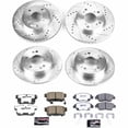 thumbnail image 3 of PowerStop Front and Rear Z26 Street Warrior Carbon-Fiber Ceramic Brake Pad and Drilled and Slotted Rotor Kit Fits: ACURA Select Models K6318-26, 3 of 9