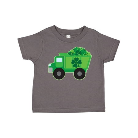 

Inktastic St Patricks Day Irish Clover Dump Truck Childs Gift Toddler Boy Girl T-Shirt