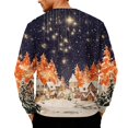 thumbnail image 4 of QHRMKOG 2025 Christmas Sweatshirts for Men Loose Fit Xmas Print Crew Neck Sweater Long Sleeve Warm Fleece-Iined Sweatshirt Fall Trendy Tops Blue 4XL, 4 of 4