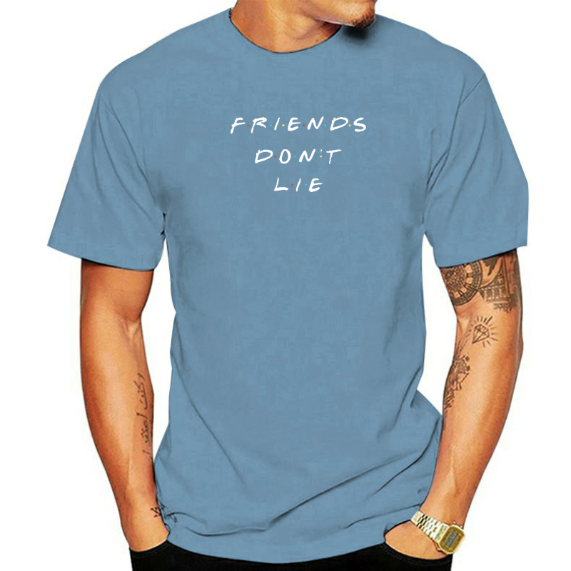 thumbnail image 3 of Título: Camiseta blanca de manga corta con estampado de letras de Stranger, talla grande, camisetas con estampado de Things Friends Don't Lie, camisetas de verano para mujer, 3 of 5