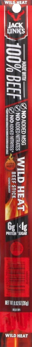Jack Link's Wild Heat 0.92 Oz. Beef Stick 10000032871 Pack of 20