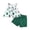 Green, variant on Infant Kids Summer Two-Piece Outfit Sleeveless Floral Vest T Shirt Tops Solid Color Ribbied Shorts Girl Outfits Kids Clothes Size 9-12 Months