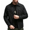 thumbnail image 5 of Bxsruta Mens Casual Button Down Shirt Jacket Long Sleeve Outerwear with Pockets, 5 of 5