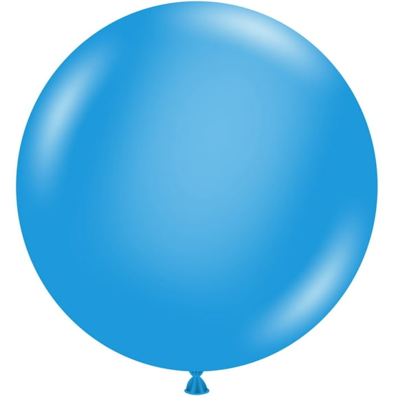 2 Tuftex Giant Blue Round Latex Balloons 36" Made in USA