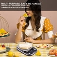 thumbnail image 4 of 1PC 3kg/0.1g Rechargeable Kitchen Scale Stainless Steel Accuracy LCD Display Digital Scale Measurement Tool (Grey), 4 of 9