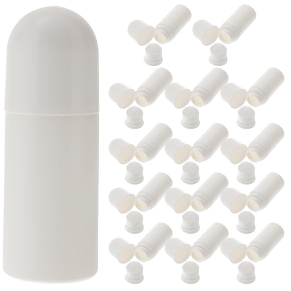15 piezas de botellas de rodillo de rodillo botellas de aceite esencial contenedores de perfume botellas de bola de rollo (50 ml)