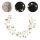 thumbnail image 5 of KAKOWELY Diadema con flores de boda y perlas sintéticas para mujer, accesorio para novia, 5 of 5