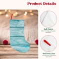 thumbnail image 4 of Fuzoiu Teal Turquoise Wood Print 18 inches Christmas Stockings, Personalized Christmas Stockings,for Family Decorations Hanging Ornament for Xmas Holiday Party, 4 of 7