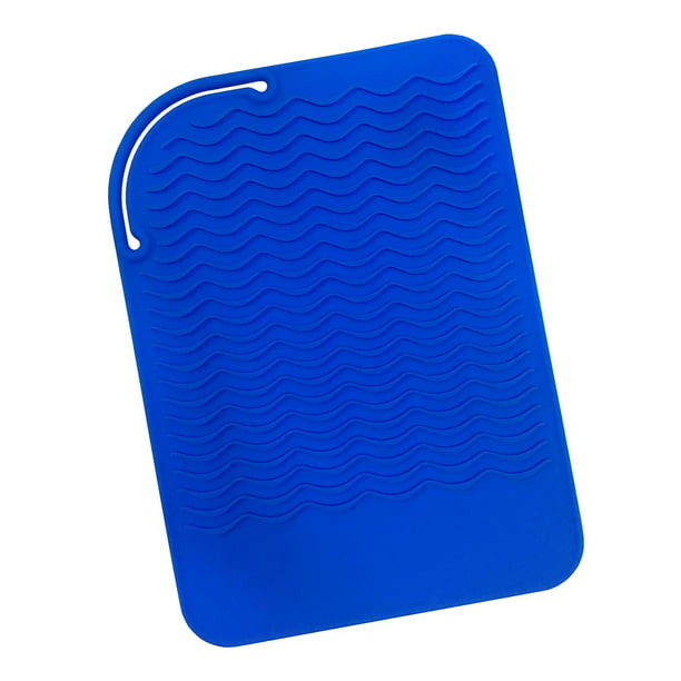 Blue Heat Resistant Silicone Travel Mat, Antiheat Pad for