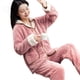 thumbnail image 3 of Pijamas de mujer Otoño Pijamas estampados de dibujos animados Traje de mujer Prendas de abrigo Cárdigan de manga larga Ropa de casa Cong grande, 3 of 3