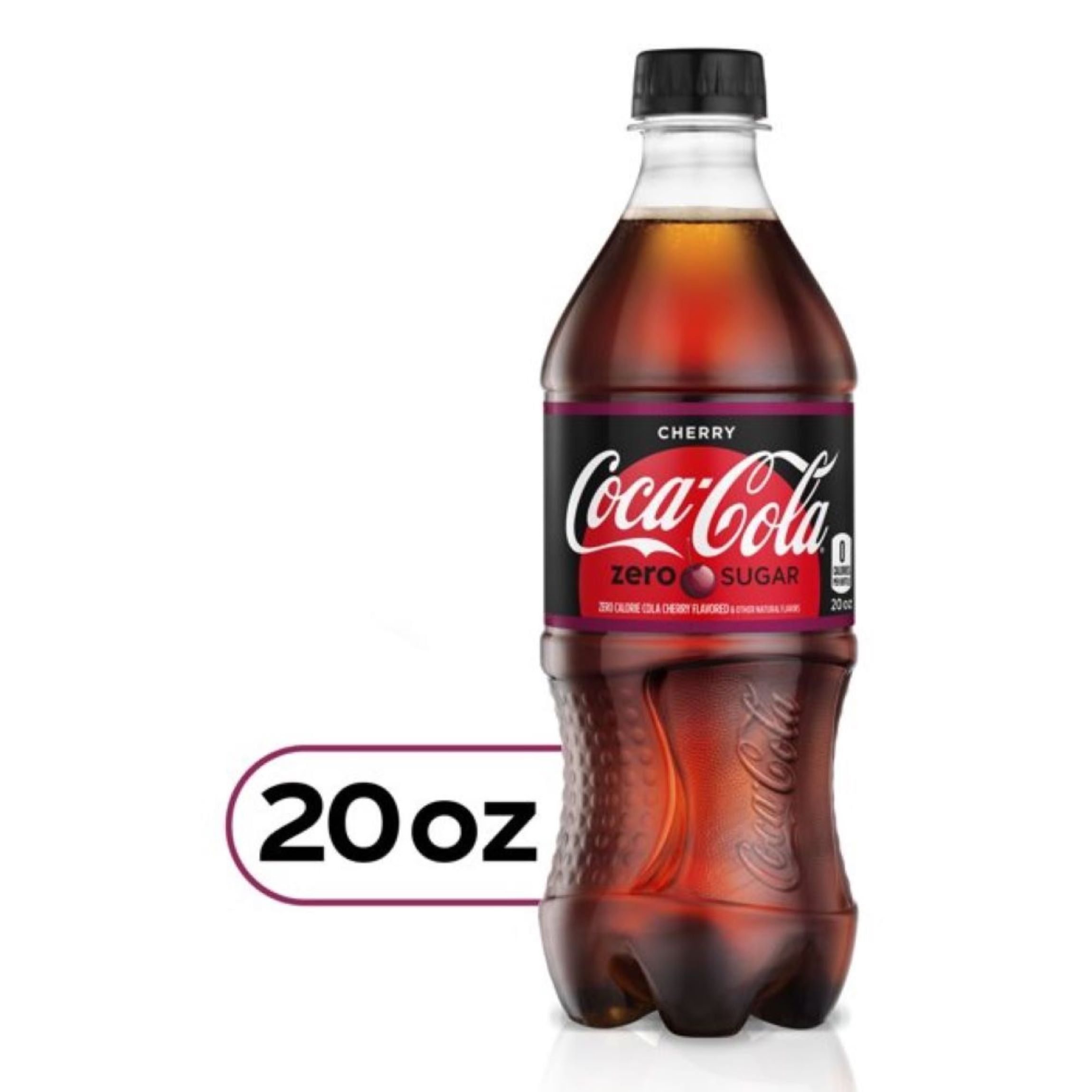 Coke Zero Cherry Flavor, 20 Oz Bottle (Pack of 10, Total of 200 Fl Oz)