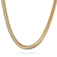 thumbnail image 1 of 18K Gold Plated Stainless Steel Snake Chain Necklace for Mens, 1 of 4