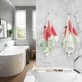thumbnail image 6 of GZHJMY Red Poppy Flower White Hand Towels for Bathroom 1OO% Washcloth 2 pcs Face Towel 16 x 28 inch, Absorbent Soft & Skin-Friendly, 6 of 6
