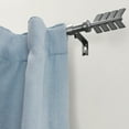 thumbnail image 3 of Lumi 48 in. - 84 in. Adjustable Single Curtain Rod 5/8 in. Dia. in Pewter with Arrow finials, 3 of 5
