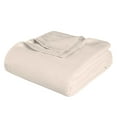 thumbnail image 2 of BNM Chevron Zig-Zag Cotton Blanket, Full/ Queen, Ivory, 2 of 13