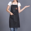 thumbnail image 4 of Joernso Breathable Apron with Pocket Cotton Reinforced Stitching Cooking Bib for Home, 4 of 8