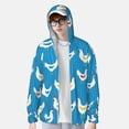 thumbnail image 4 of Fotbe Cartoon Chicken Men's Women's UPF 50+ Sun Protection Jacket Hooded Cooling Shirt with Pockets Hiking Outdoor Performance-Large, 4 of 9