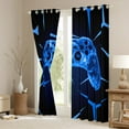 thumbnail image 3 of Castle Fairy Abstract Gamer Blackout Curtains Set of 2 (52x84 Each),Video Game Window Curtains,3D Geometric Curtains and Drapes,Super Cozy Gamepads Room Decor, 3 of 6