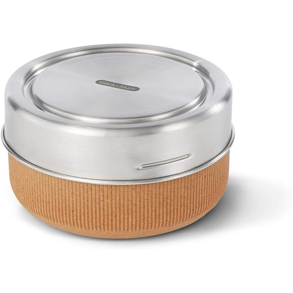 Black Blum 25 oz Leak Proof Microwave-Safe Glass Lunch Bowl – Almond