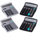 thumbnail image 1 of Calculadoras LICHAMP, grandes botones, pantalla amplia, energía solar, batería AA, 12 dígitos, 4 unidades, 1 of 3