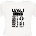 thumbnail image 4 of Inktastic Level 1 Human Boys or Girls Long Sleeve Baby Bodysuit, 4 of 5