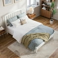 thumbnail image 3 of AFI Quincy Full Solid Wood Low Profile Platform Bed, White, 3 of 12