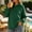 Green, variant on ECHFIPROM Womens Plain Hoodie Oversized with Pocket Brown Long Sleeve Solid Color Side Slit Soft Womens Hooded Athletic Breathable Sweatshirt,L
