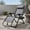 Gray, variant on Resenkos Extra‑Wide Zero‑Gravity Folding Lounge Chair, Multi‑Position Lockable Reclining Backrest, 500 lb Weight Capacity with Cup Holder and Head Pillow for Patio Backyard, Dark Red