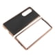 thumbnail image 3 of Funda para teléfono móvil Funda protectora para teléfono de piel de vaca galvanizada nano con grano cruzado para Samsung Galaxy Z Fold 4, color negro, 3 of 10