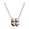 thumbnail image 2 of Collar de Mujer con Dije de Trébol de Buena Suerte LuckyLy, Acero Inoxidable, Modelo Flora rosa UNITALLA, 2 of 7