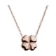 thumbnail image 2 of Collar de Mujer con Dije de Trébol de Buena Suerte LuckyLy, Acero Inoxidable, Modelo Flora rosa UNITALLA, 2 of 7
