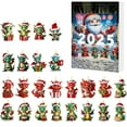 thumbnail image 1 of Calendario de Adviento acrílico de cuenta regresiva para Navidad 2026 con un adorable adorno de panda | Caja de regalo para familiares y amigos | Decoración festiva duradera para el hogar y la, 1 of 5