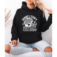 thumbnail image 4 of Sorry I Can't It Is Football Season Hoodie Women Checkered Helmet, Black Hoodie, M, 4 of 8