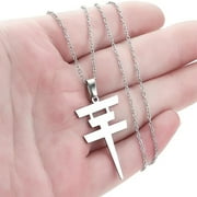 Mfigree Necklace for Women, Tokio Hotel Necklace Stainless Steel Tokio Hotel Pendant Logo Bill Kaulitz Sign Symbol Men and Women Gift