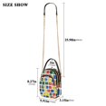 thumbnail image 2 of joogoo Women Watercolor Checkered Chain Crossbody Bags Shoulder Handbag Phone Purse, 2 of 5
