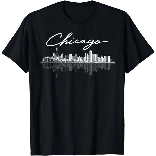 Camisetas de la Ciudad de Chicago para Mujer, Hombre, Niñas y Niños