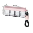thumbnail image 3 of Btomtd 4 Compartments Medication Storage Box for Travel, Transparent Organizer Storage Containers with Sealing Lock, Portable Pill Storage Case, Size 60ml, Pink, 3 of 8