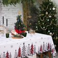 thumbnail image 2 of Christmas Tablecloth 60×84 Inch, Snowflake Christmas Table Cloth for Winter, Christmas Tree Christmas Tablecloths, Waterproof Table Cover for Table, Kitchen, Dining, Holiday, 2 of 5