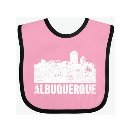 

Inktastic Albuquerque Skyline with Grunge Gift Baby Boy or Baby Girl Bib