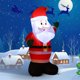 thumbnail image 3 of GAXIRE Papá Noel inflable navideño para exteriores: Papá Noel inflable de 1,2 m con luz incorporada, decoración de jardín para patio delantero y trasero, enchufe estadounidense., 3 of 6