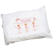 Personalized Red Hair Ballerina Pillowcase