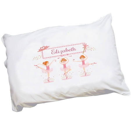 Personalized Red Hair Ballerina Pillowcase