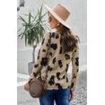 thumbnail image 1 of ABPHQTO Blusa de mujer con estampado de leopardo y manga larga, 1 of 5