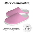 thumbnail image 6 of KLL Pink Pattern Adult Unisex Cozy Slippers,Fuzzy Slip-on Slippers TPR Sole Slippers Comfort Plush Home Footwear for Indoor & Outdoor-13, 6 of 7
