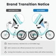 thumbnail image 6 of ABORON Adult Tricycle 24 inch, 1 Speed 3 Wheel Bike, Adult Tricycle Trike Cruise Bike with Large Size Basket for Recreation Shopping, 6 of 7